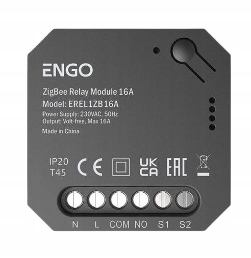 Ovladač Engo Controls ZigBee 16A pro dvoufunkční kamna