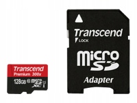Transcend Premium 128GB microSDXC Uhs-i Class10 MLC z adapterem