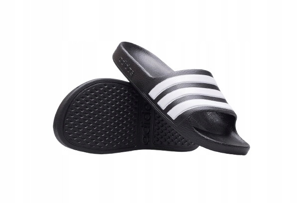 Adidas klapki dziecięce tworzywo sztuczne czarny