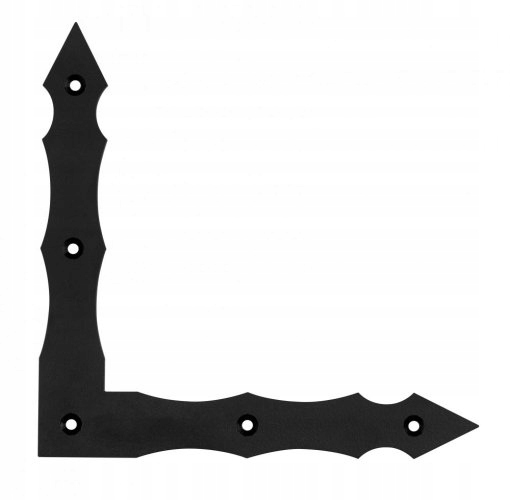 

Narożnik ozdobny 300x300x40x3mm czarny
