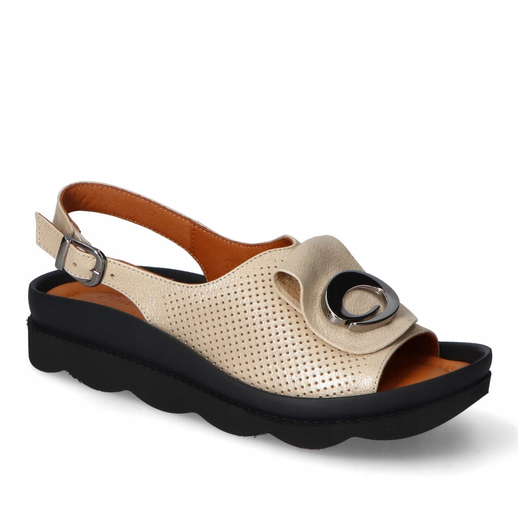 Sandály Emi Romani 031.1085/35 Zlaté lico