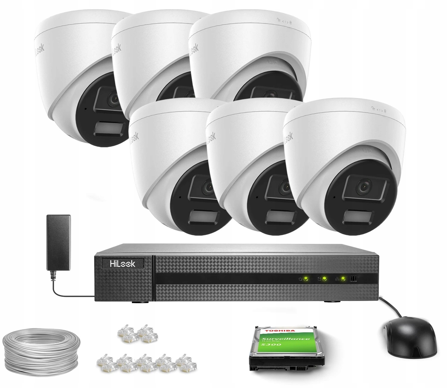 Sada na monitorovanie domu firma 6x IPCAM-T6-30DL/A 6MPx Ir 30 m mikrofón