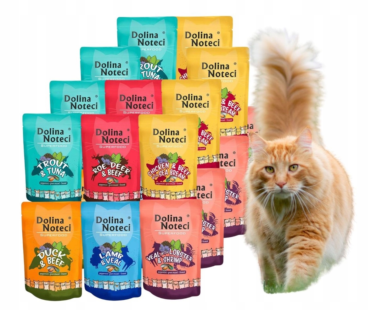 Levně Dolina Noteci Superfood mokré krmivo pro kočky mix chutí 20x85g