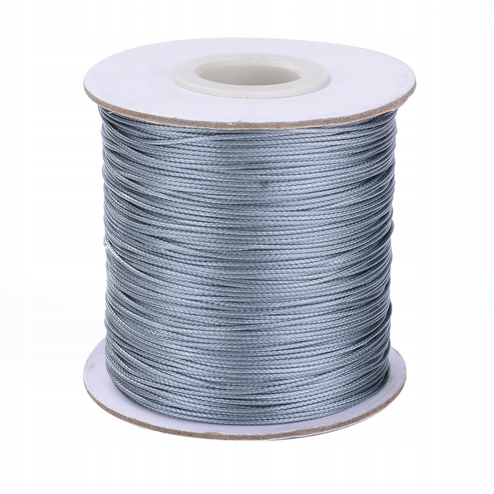 Šňůra Korejská Voskovaná Polyesterová, Tmavě Šedá, 0.5mm, 150m cívka