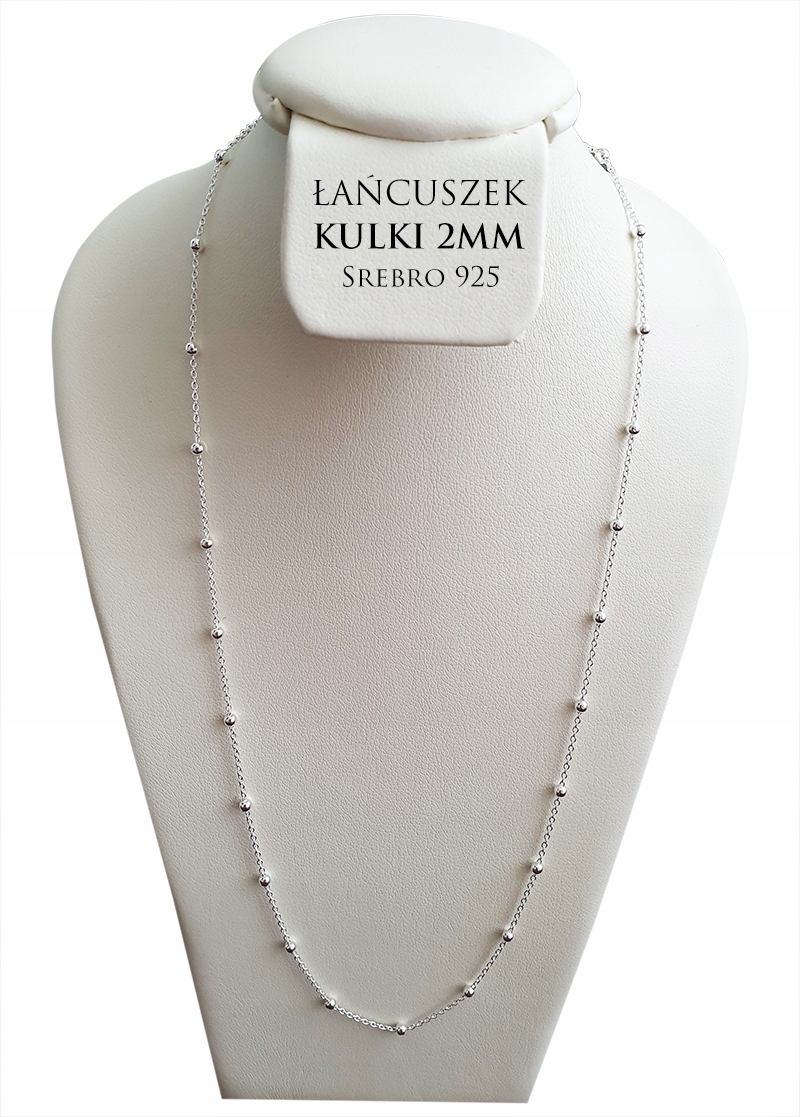 

Łańcuszek Kulki 2mm Ankier 925 38cm (w1181)