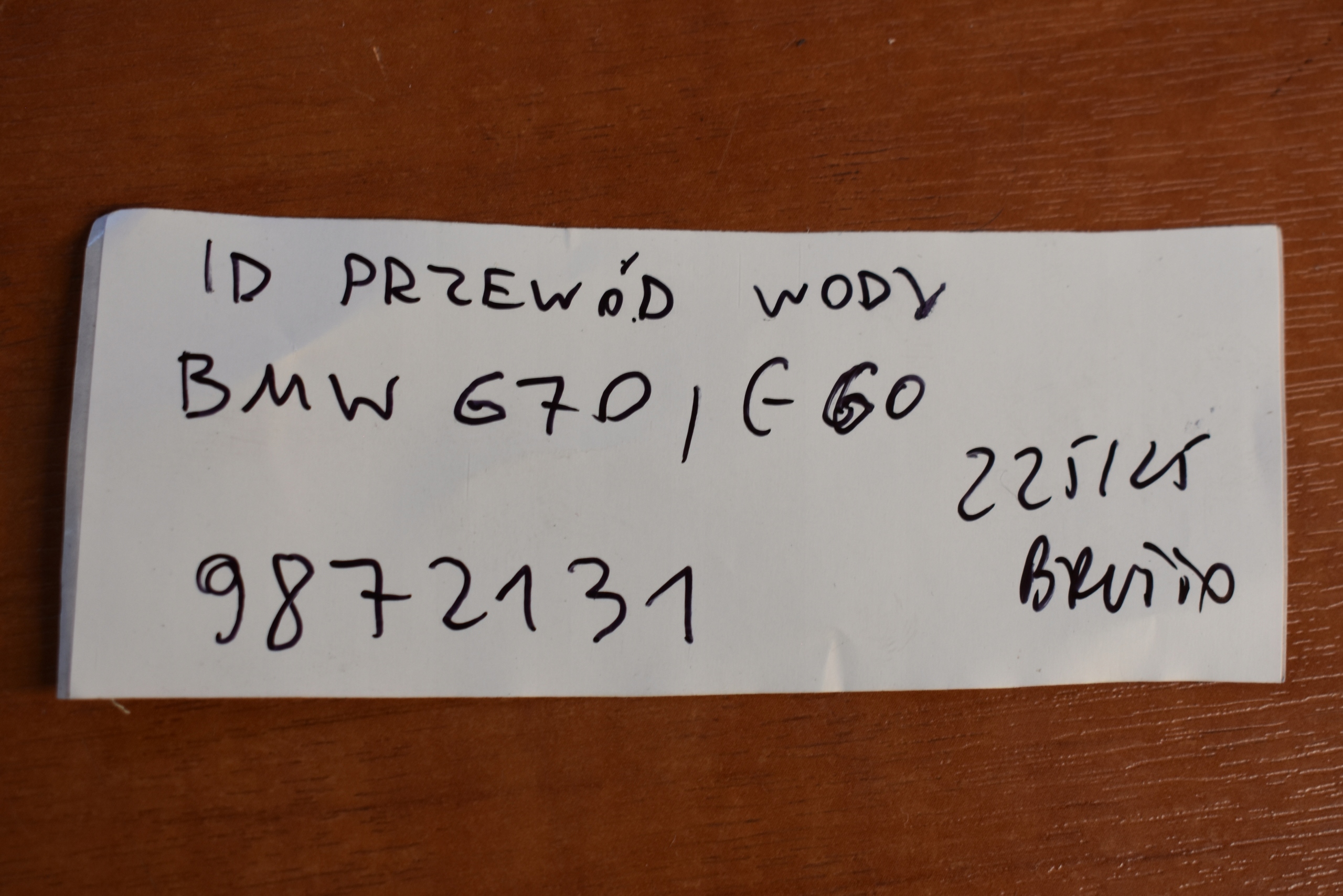 IDEALNY prijenos vode BMW G70 G60 1