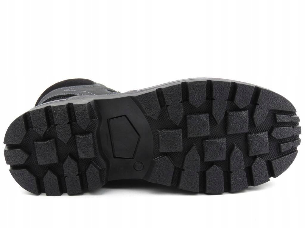 Buty męskie zima Helios ciepłe trapery czarne r.42 Długość wkładki 27.5 cm