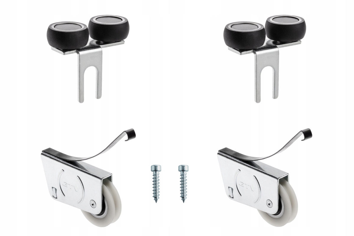 

Komplet wózków, kółek, rolek do drzwi przesuwnych