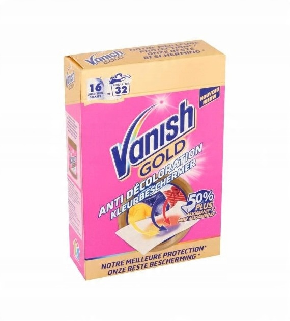 

Vanish Gold Chusteczki Wyłapujące Kolor 16/32szt