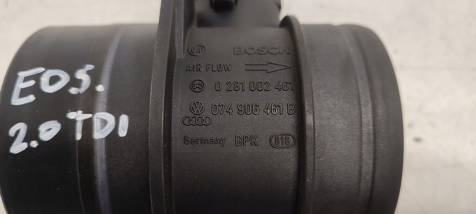 flow meter VW EOS 2,0 TDI