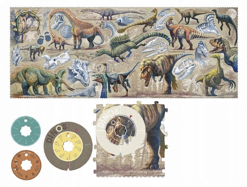 

Dinos puzzle tekturowe obserwacyjne 350 el. Londji