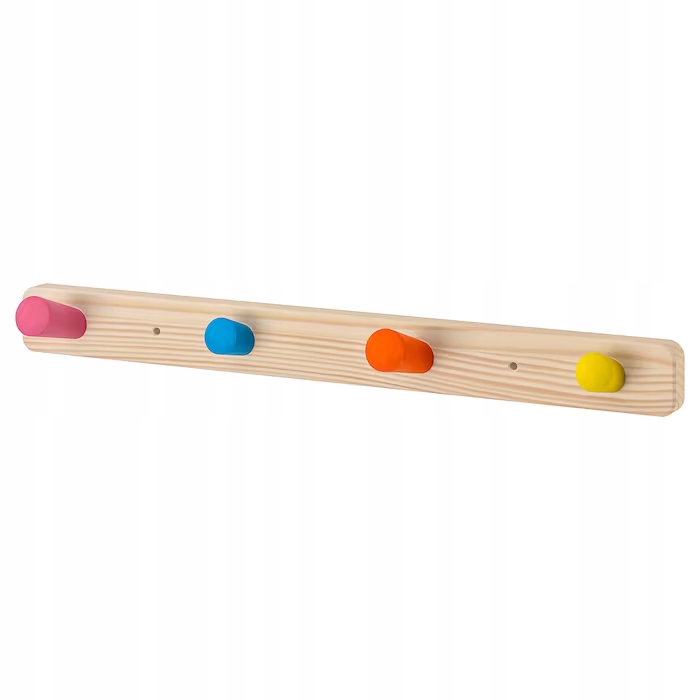 

Ikea wieszak Flisat na ścianę 4 gałki drewniany