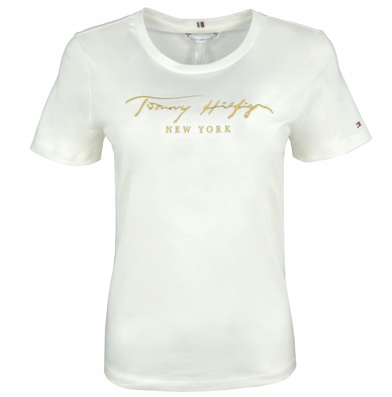 

Tommy Hilfiger t-shirt damski, ecru, XL
