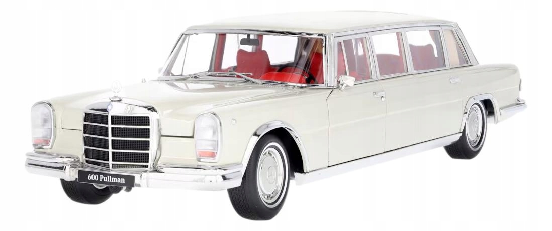 Mercedes Model auta 1:18 W100 600 Pullmann biely