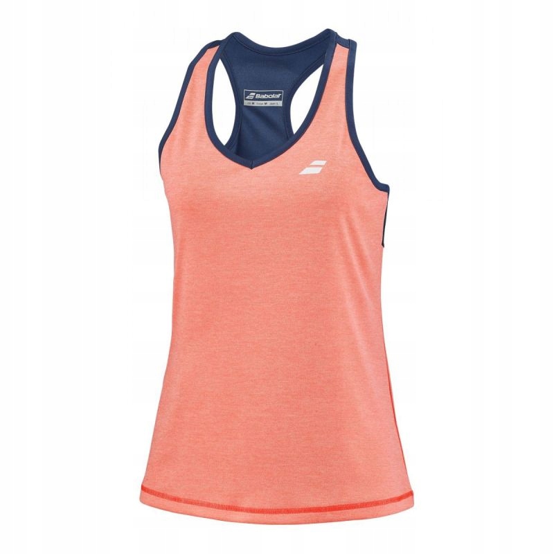 Tričko Babolat Play Tank Women Fluo Strike/blue Xs