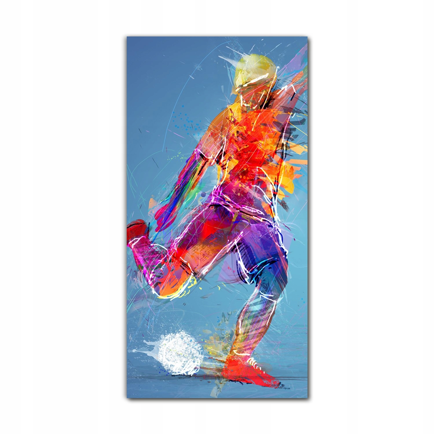 

Obraz szklany nowoczesny 70x140 cm Sport piłkarz