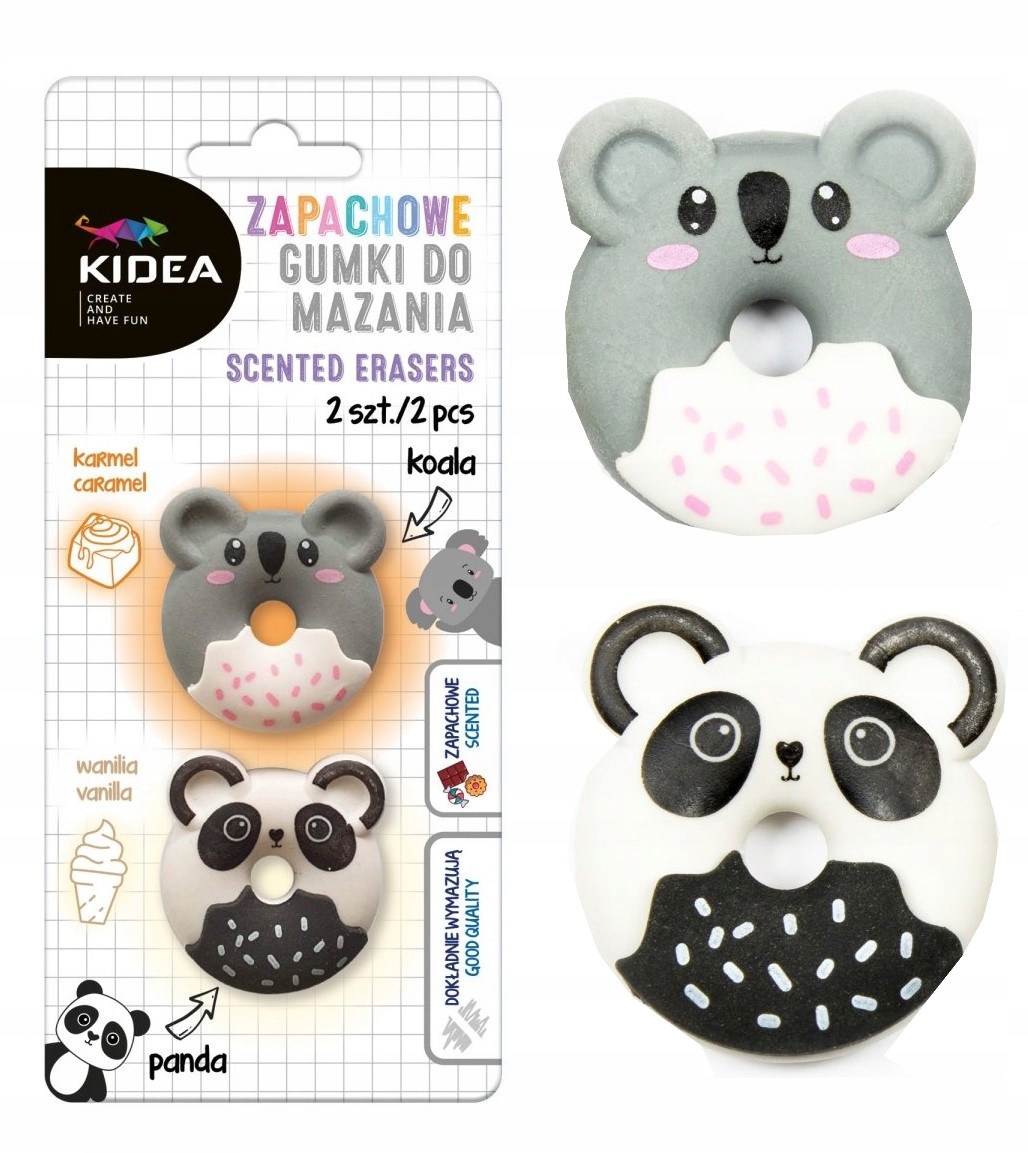 

Kidea Gumka Do Ścierania Zapachowa Panda 2 Szt