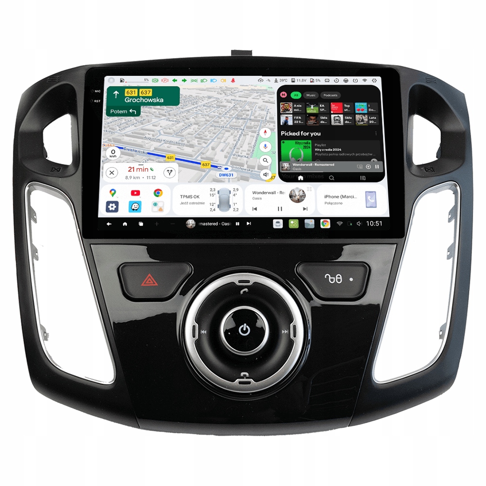 Radio Nawigacja Android Ford Focus MK3 2011-2018 DUDU4 4/64GB Qled CarPlay