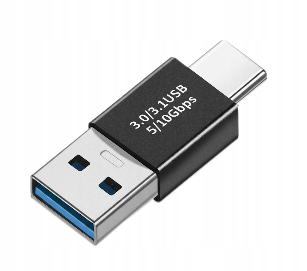 Adapter Złączka Przejściówka Kabla Z Usb C Na Usb-a Męskie 3.0 5/10 Gbps