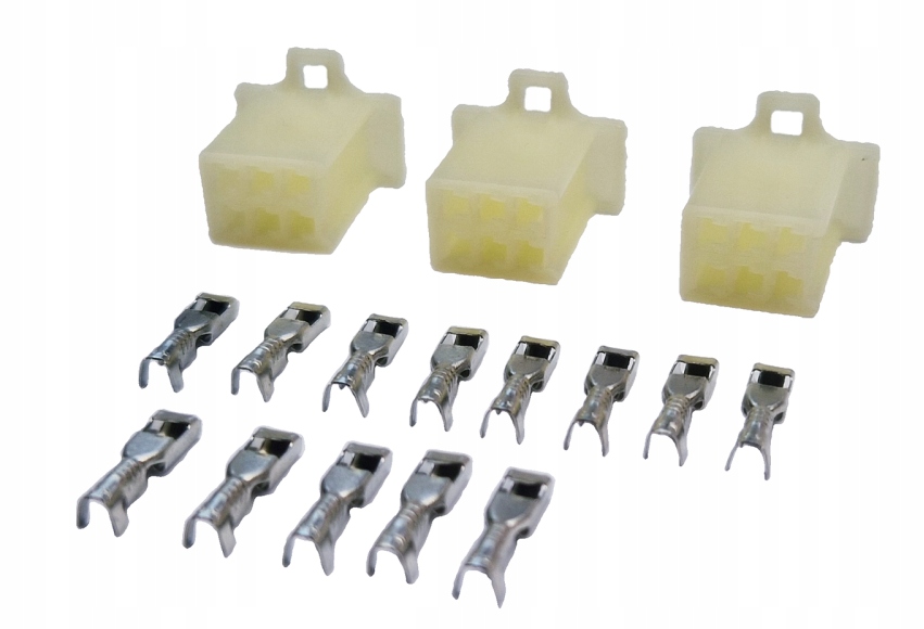 KOSTKA ELEKTRYCZNA GNIAZDO 6 PIN - 3szt. E