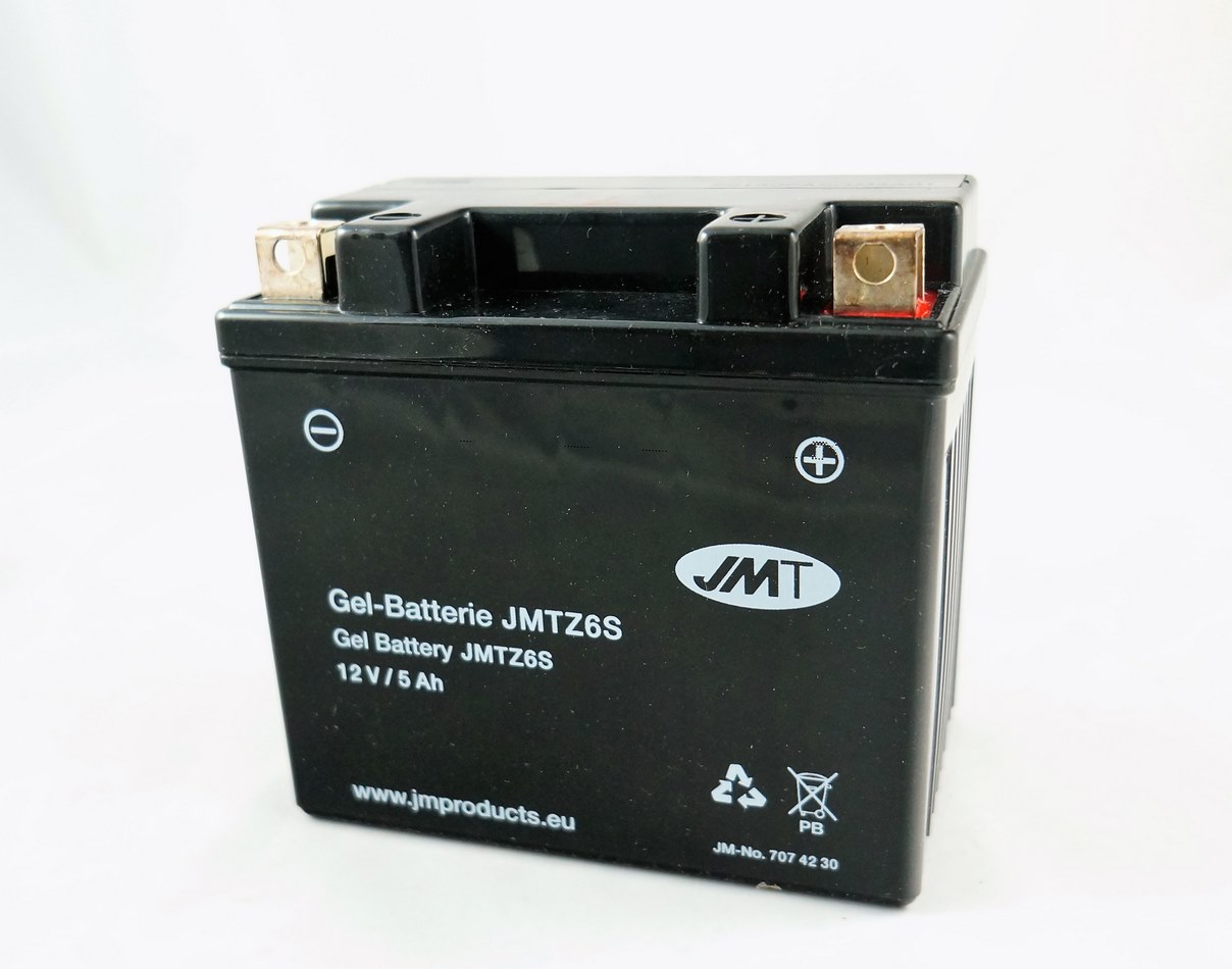 Гелевая аккумуляторная батарея JMT YTZ6S (WPZ6S)