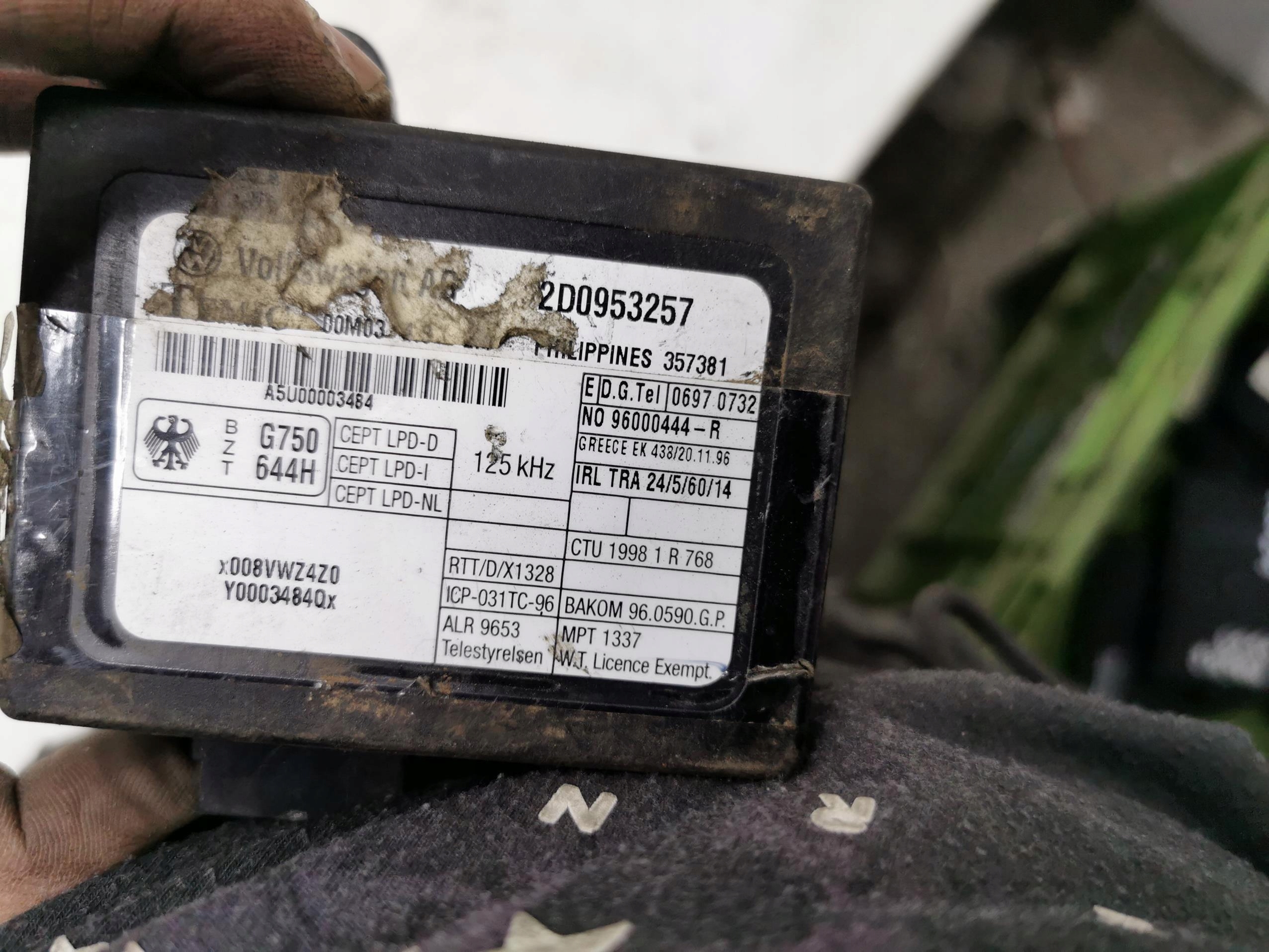 modul Bedienteil IMMOBILIZERA VW LT35 2D0953257