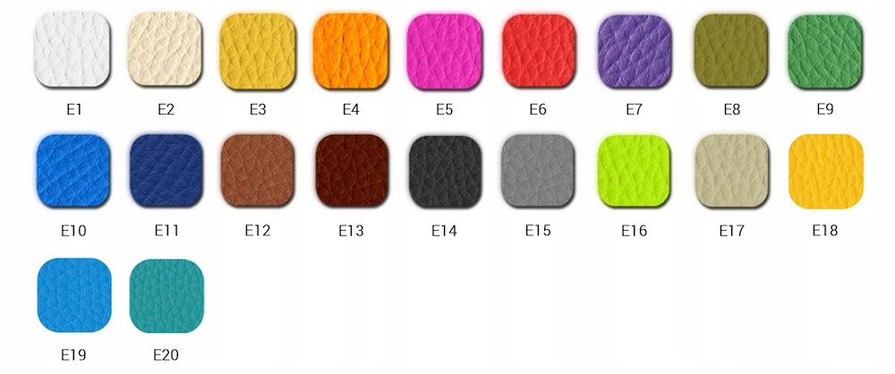 Pufa Cube Large Ekoskóra Dolaro E15 kostka 50x50cm Kształt kwadrat