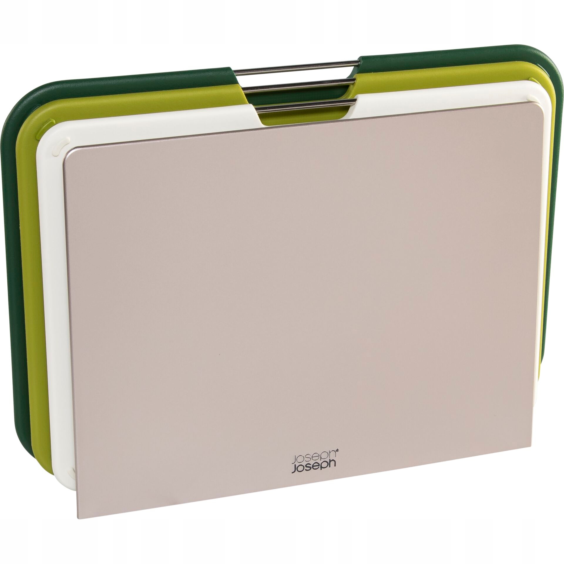Joseph Joseph Sada tří zelených prkének na krájení.
