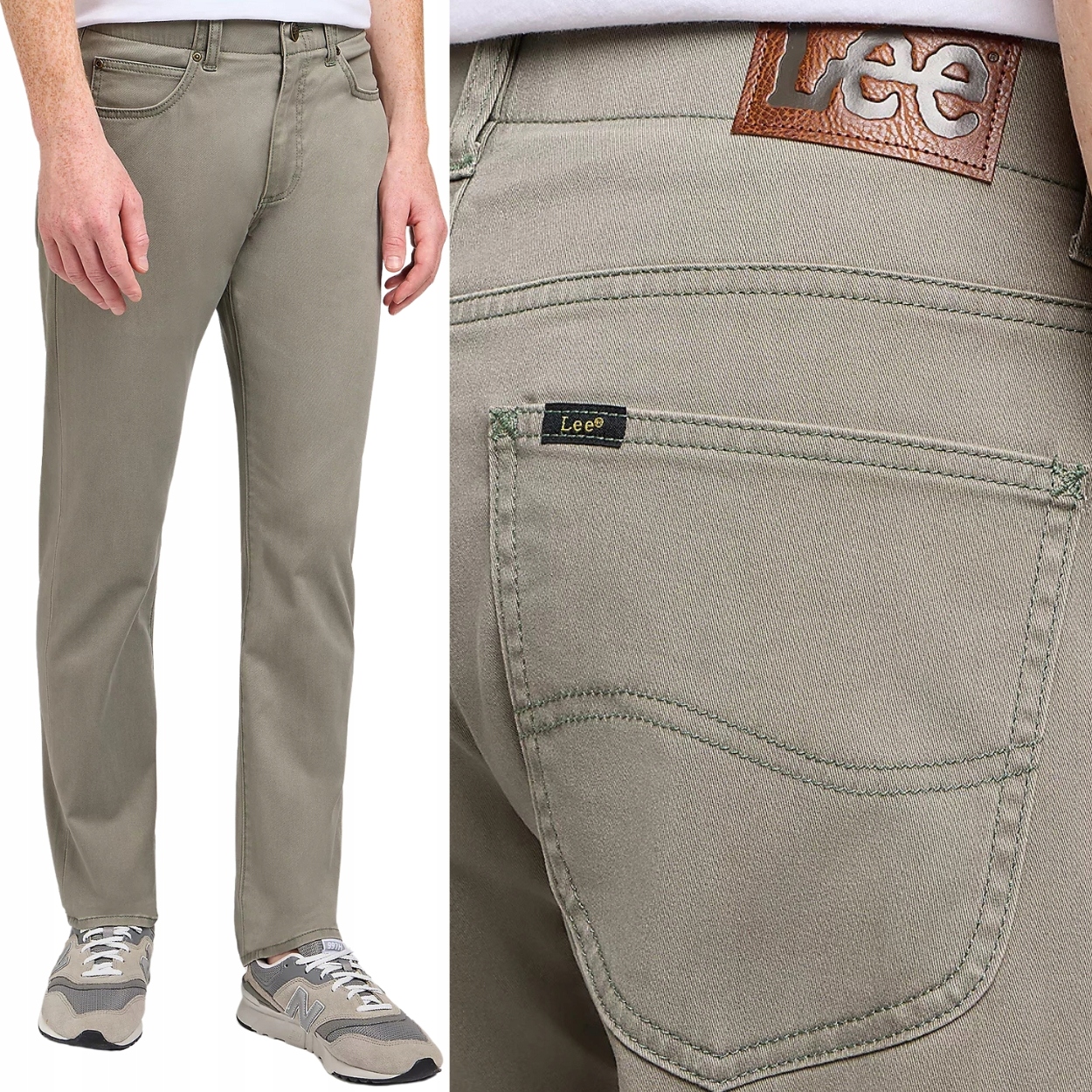 Lee Slim Fit Extreme Motion pohodlné přiléhavé látkové kalhoty W31 L32