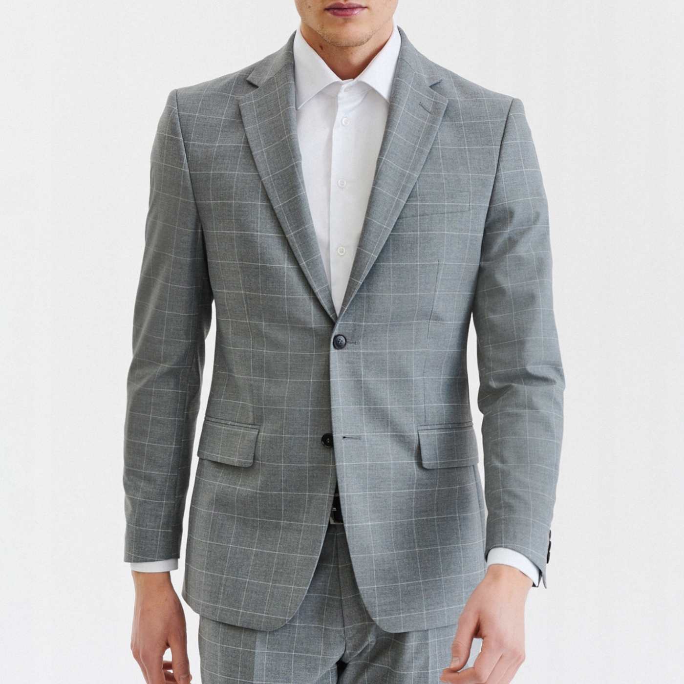 Šedá sako s vlnou Slim Fit Pako Lorente 176/54