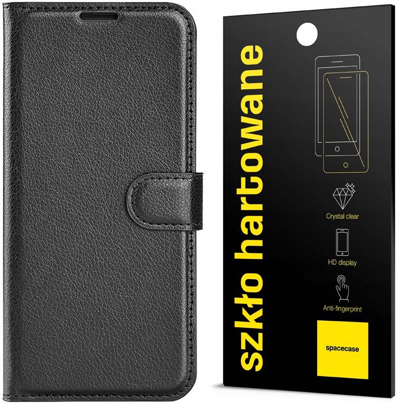 

Litchi Case Etui Do Oppo Reno 7 5G Pełne Szkło