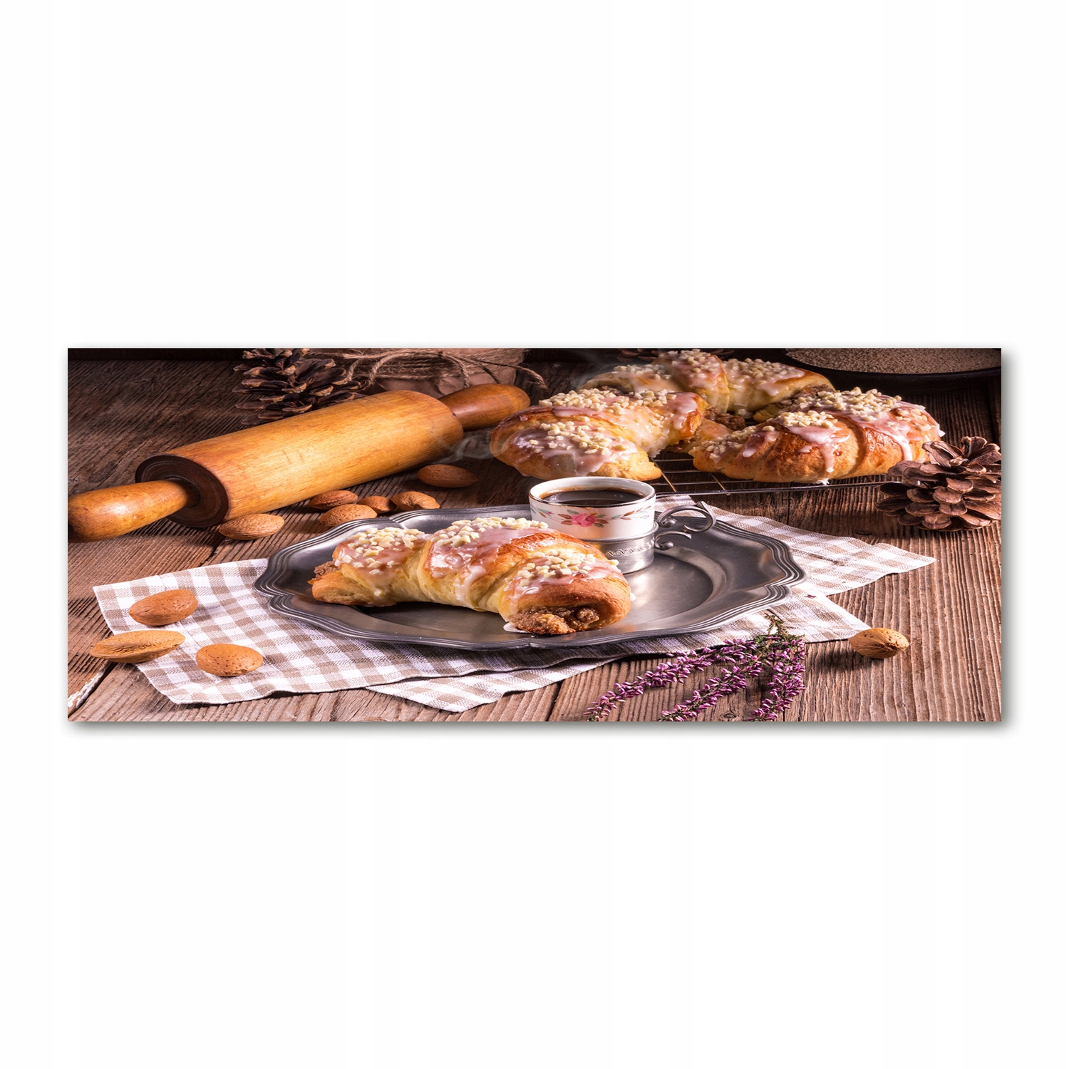 

Foto obraz na szkle akrylowym Rogaliki 125x50 cm