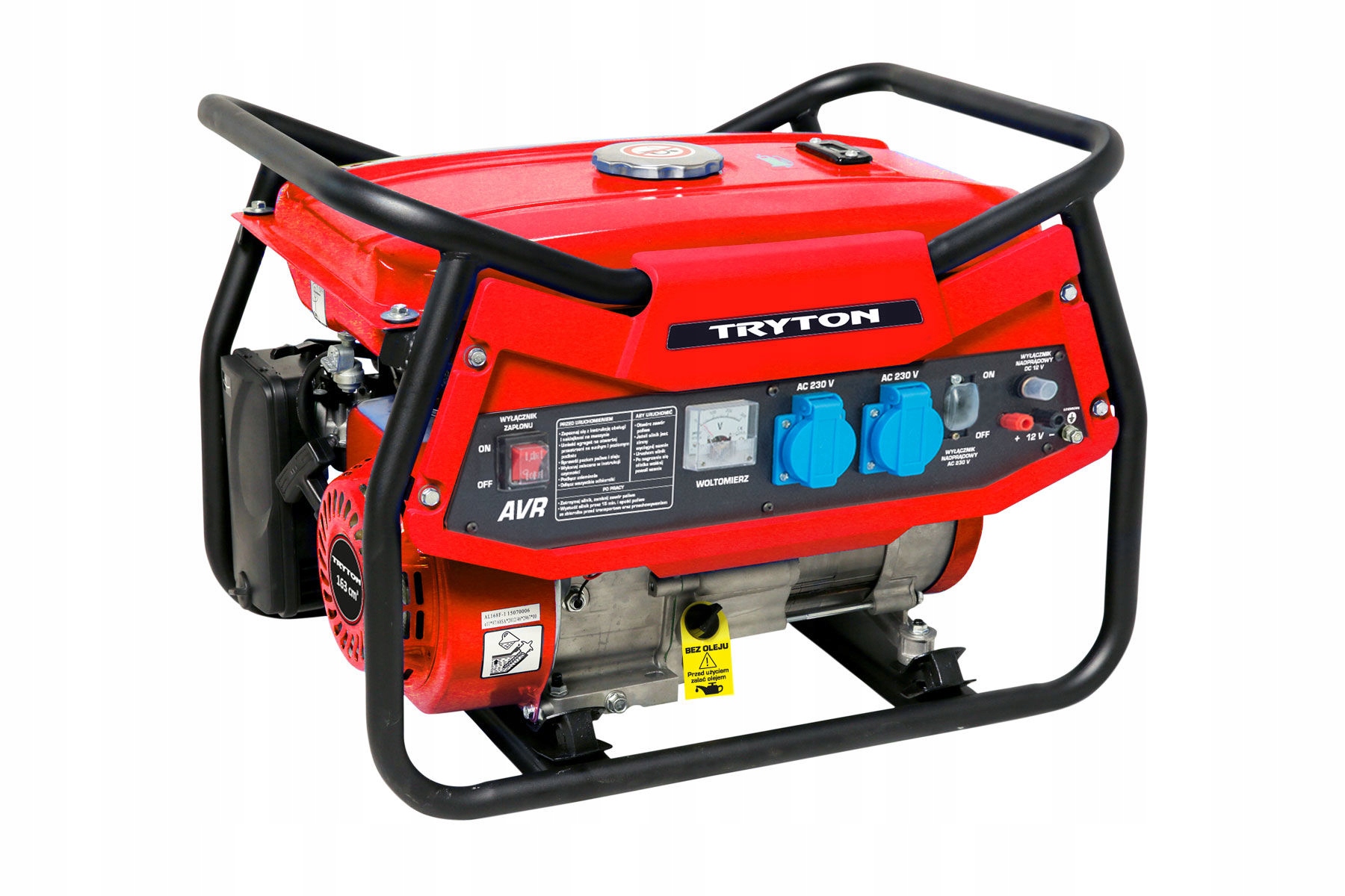 Generátor 2000 W, Avr, 2X230 V, 12 V