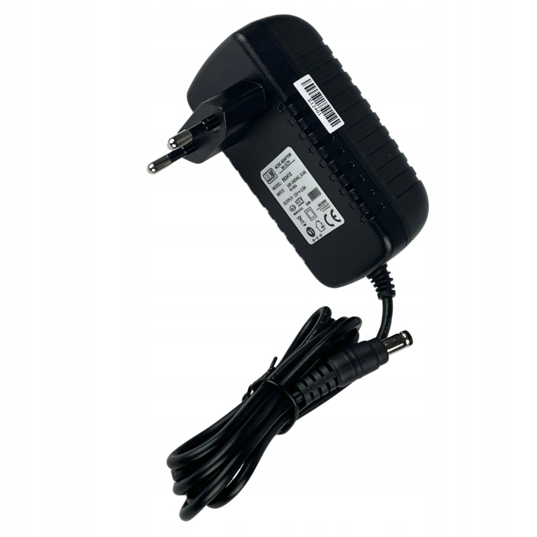 Zasilacz 12V 24W 2A Impulsowy DC Do Rejestratora Hikvision Dahua BCS Novus EAN (GTIN) 4038238974899
