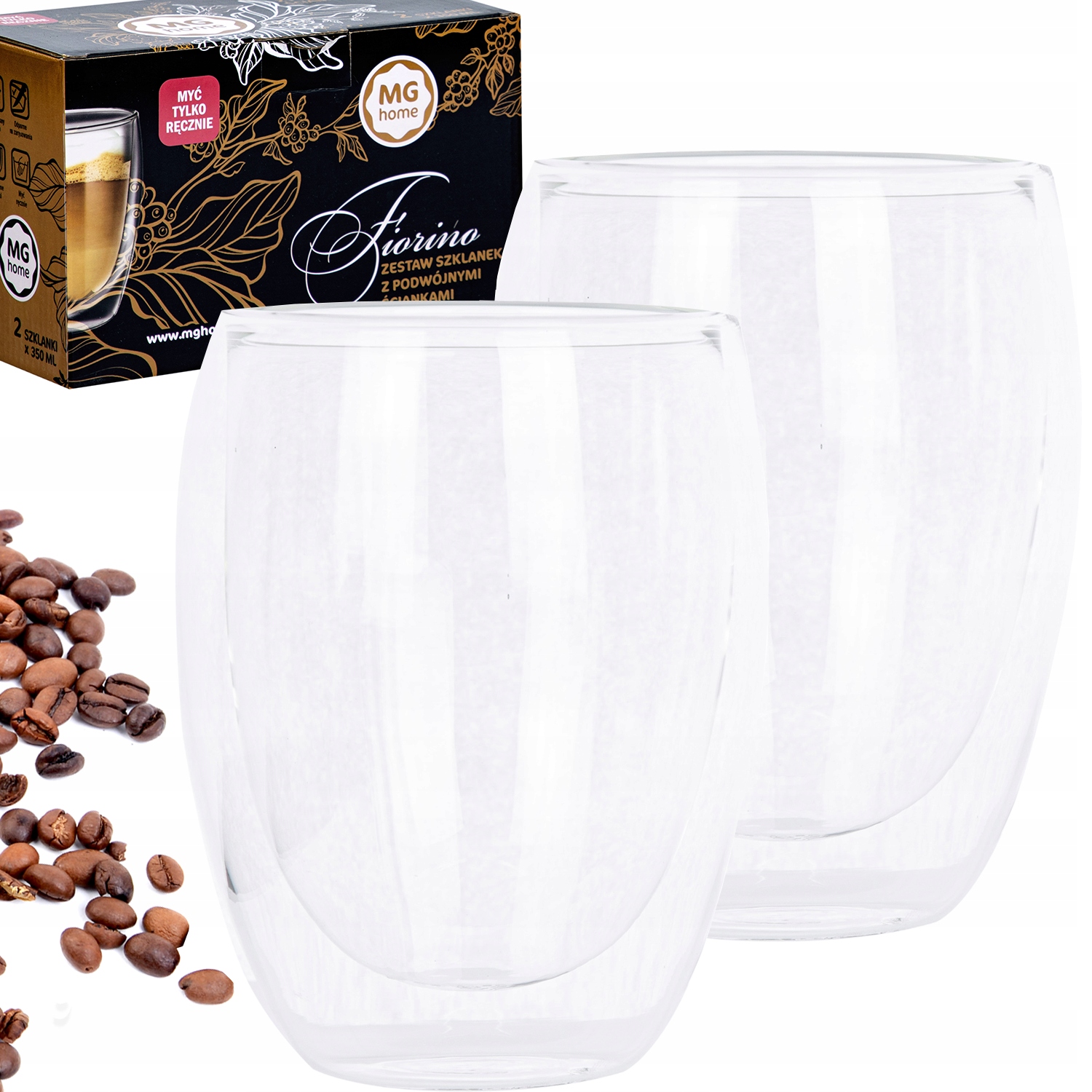 

Mg Home Zestaw Szklanek Bez Ucha Fiorino 350ML