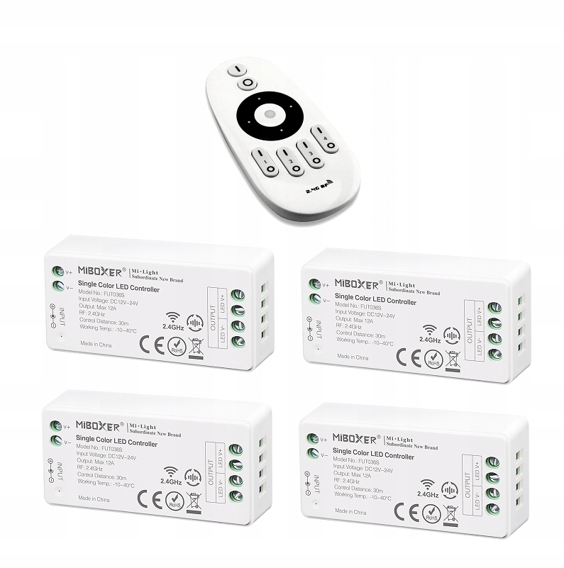 Sada 4 ovladačů dálkový ovladač FUT036s FUT007 Mono