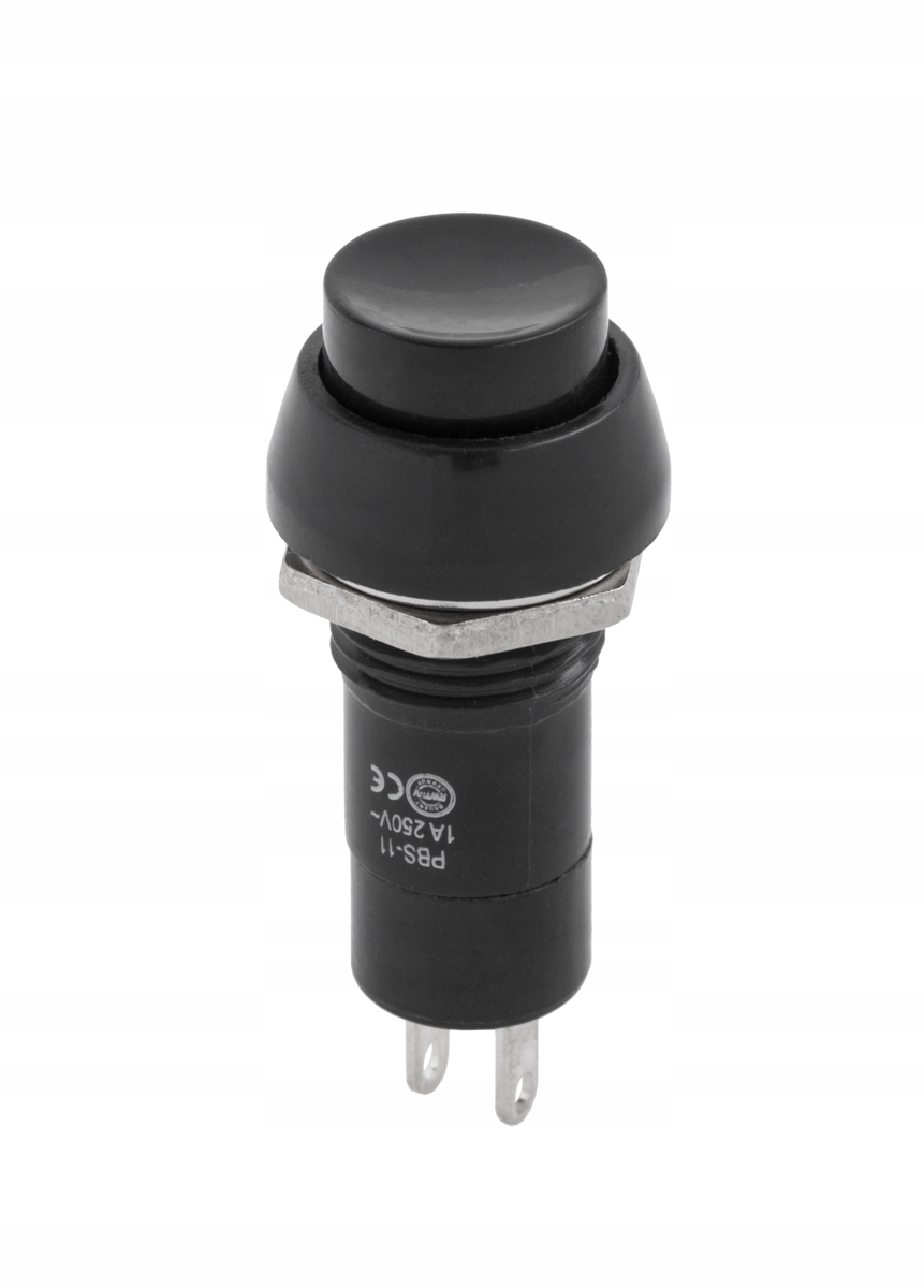 Złącze przełącznik PBS 11A czarny chwilowy