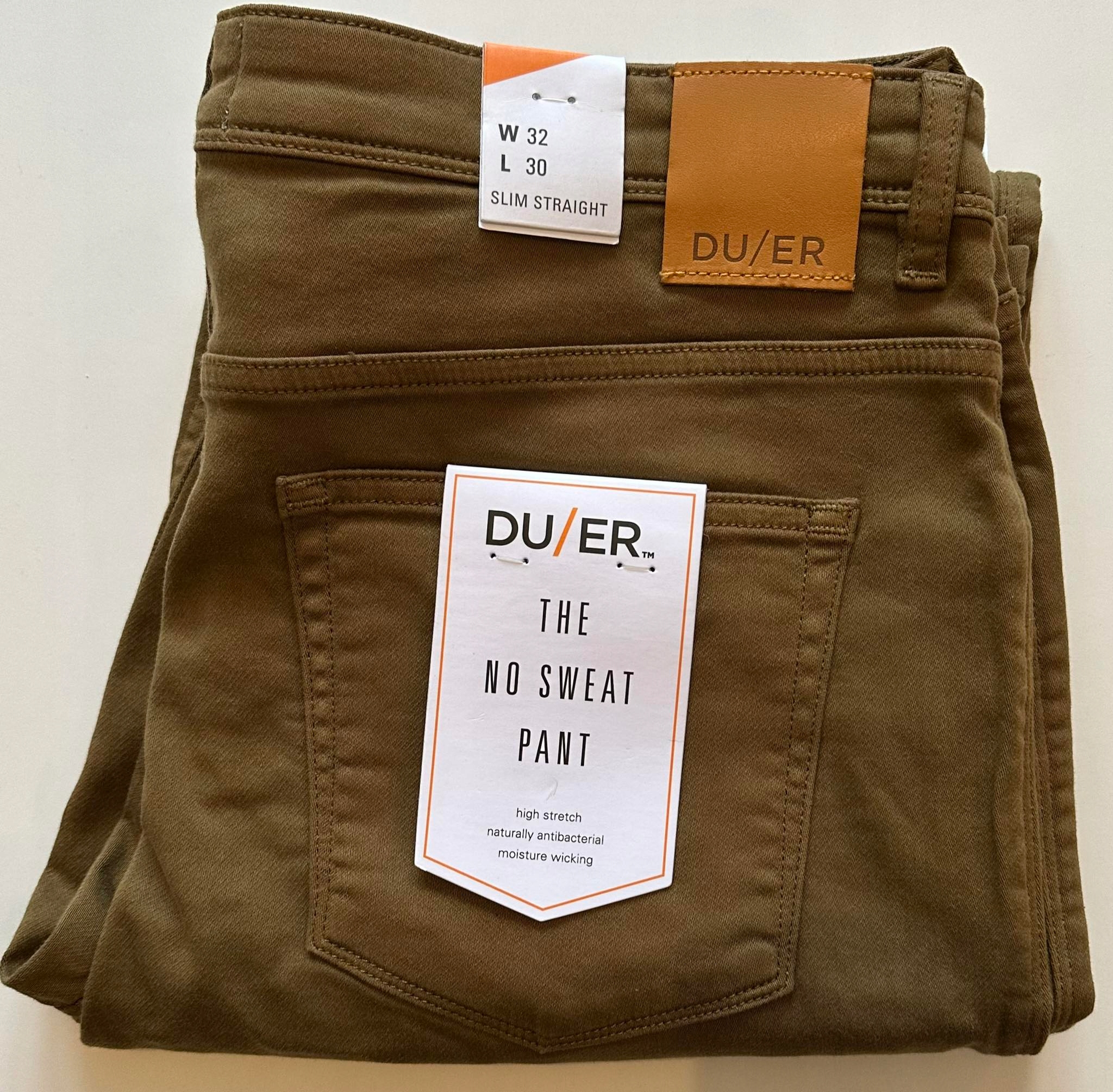 Spodnie męskie DUER wysoka jakość elastyczne, OKAZJA R.32/30 Model no sweat slim straight