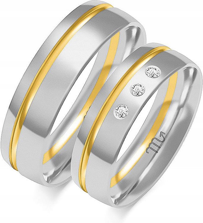 Zlatý snubní prsten pro svatba pár 14K 585 vel. 29 30 31 pro muže pod gravírování