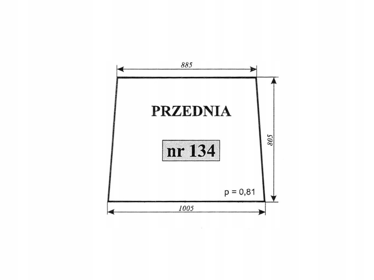 SZYBA PRZEDNIA C 360 CZESKA NOWY TYP 134