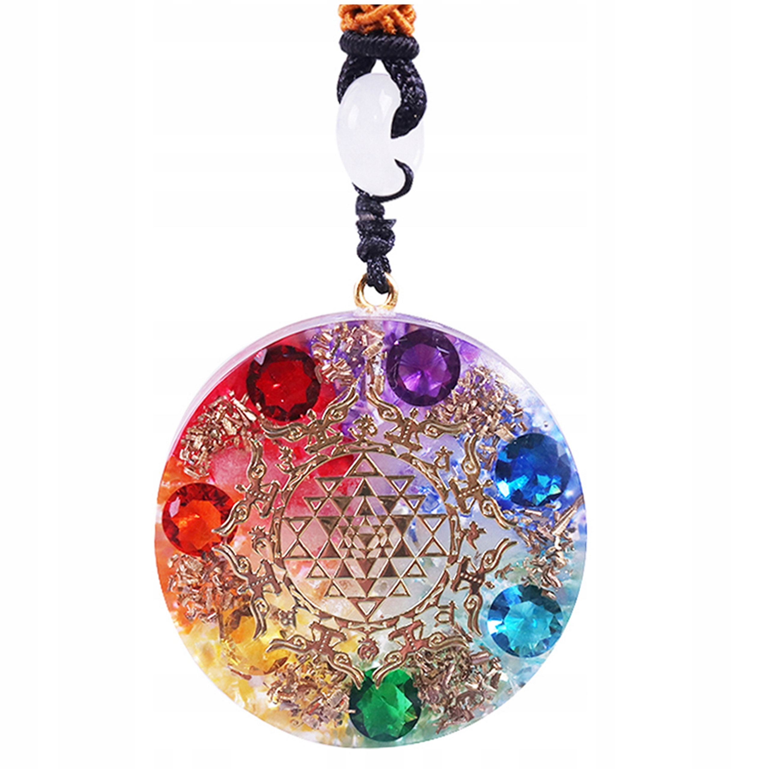 Přívěsek Náhrdelník Z Pryskyřice Orgonit Zirkony Mušle Orgone Transformace