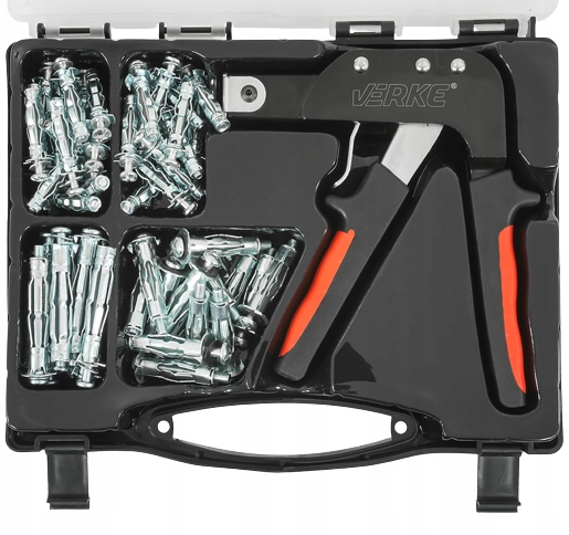 Osadzak zaciskarka do kołków molly + 60 kołków Marka Verke