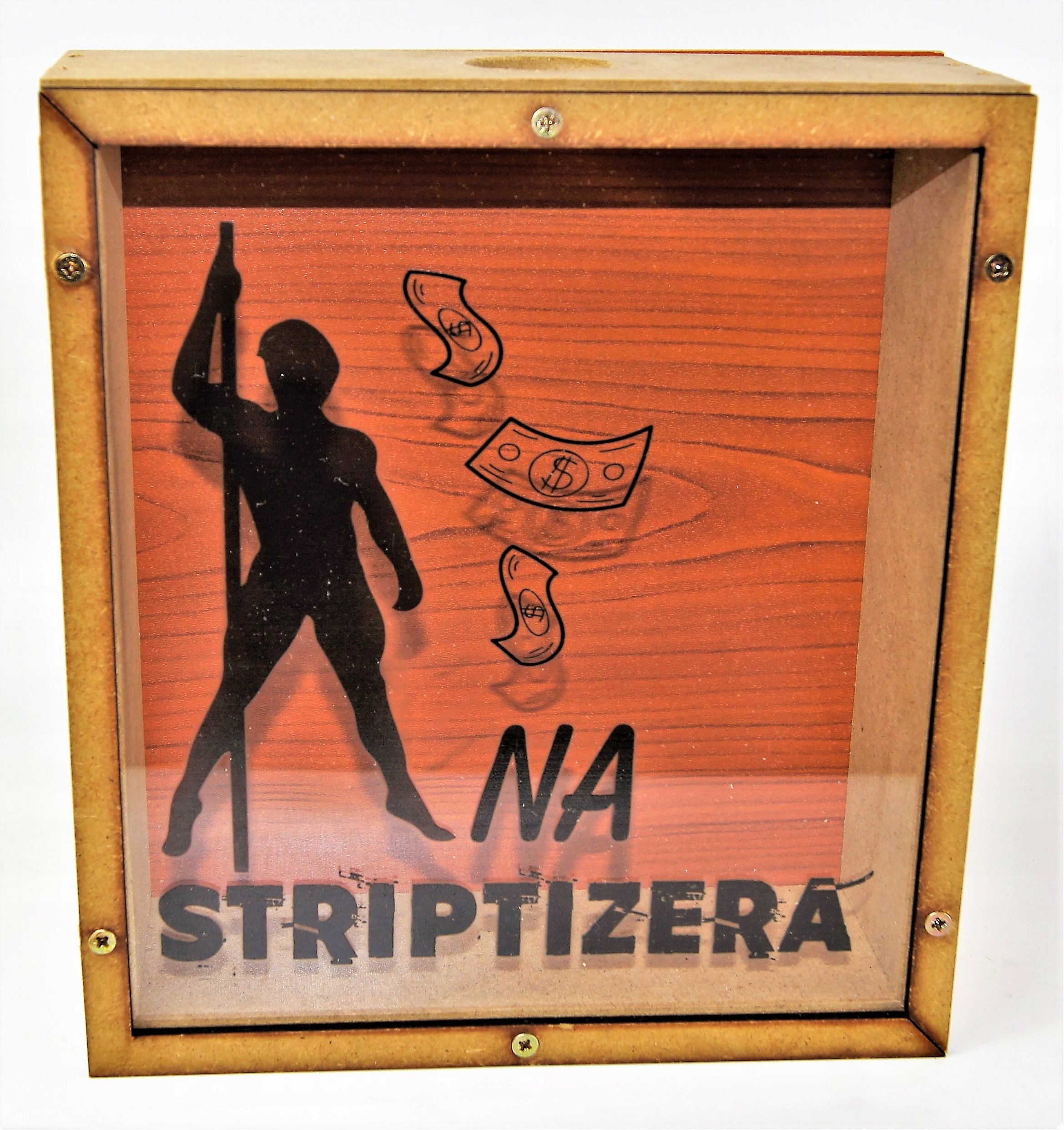 

Śmieszny Skarbonka XXL Striptizera