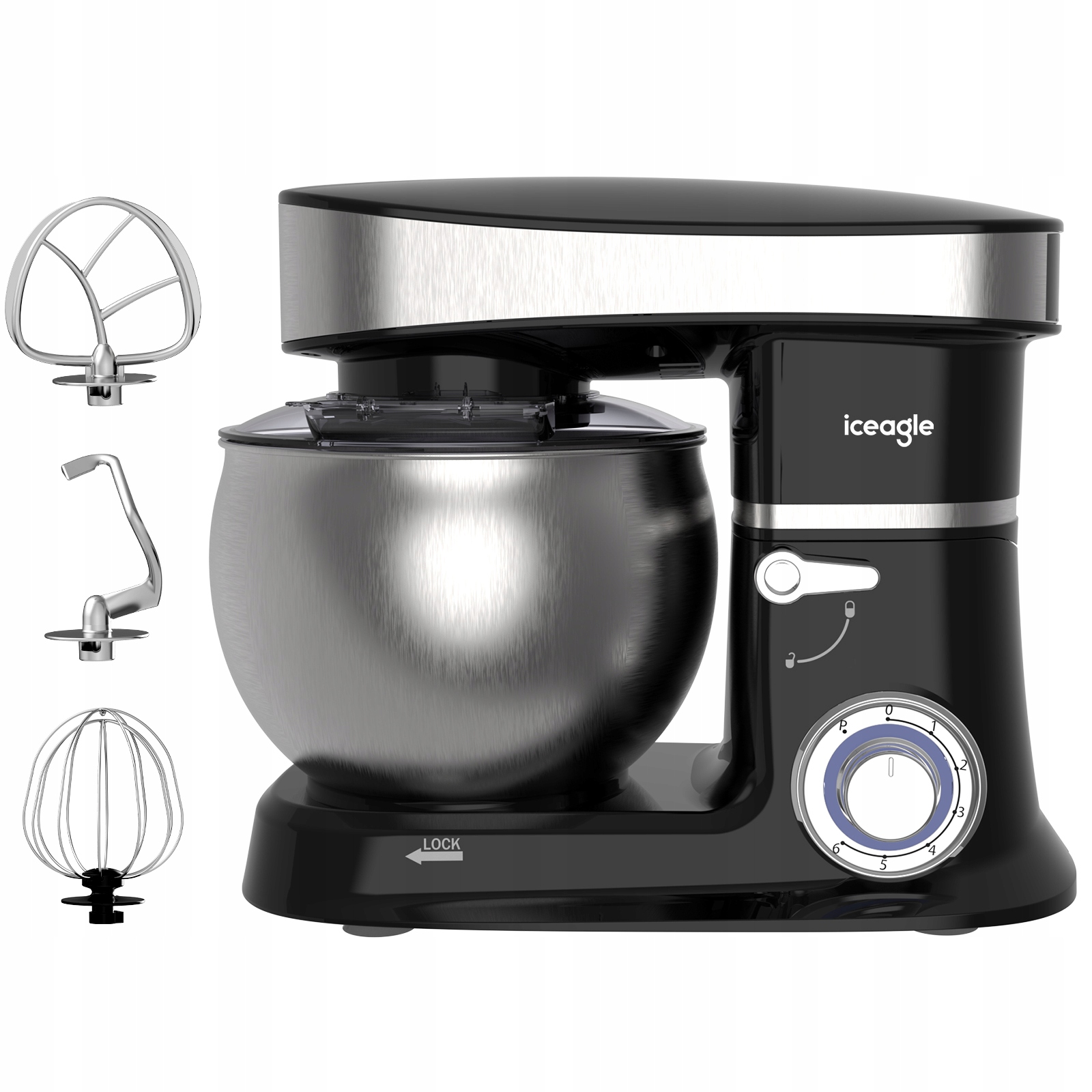 Kuchynský robot Planetárny mixér Iceagle 1500W 6L