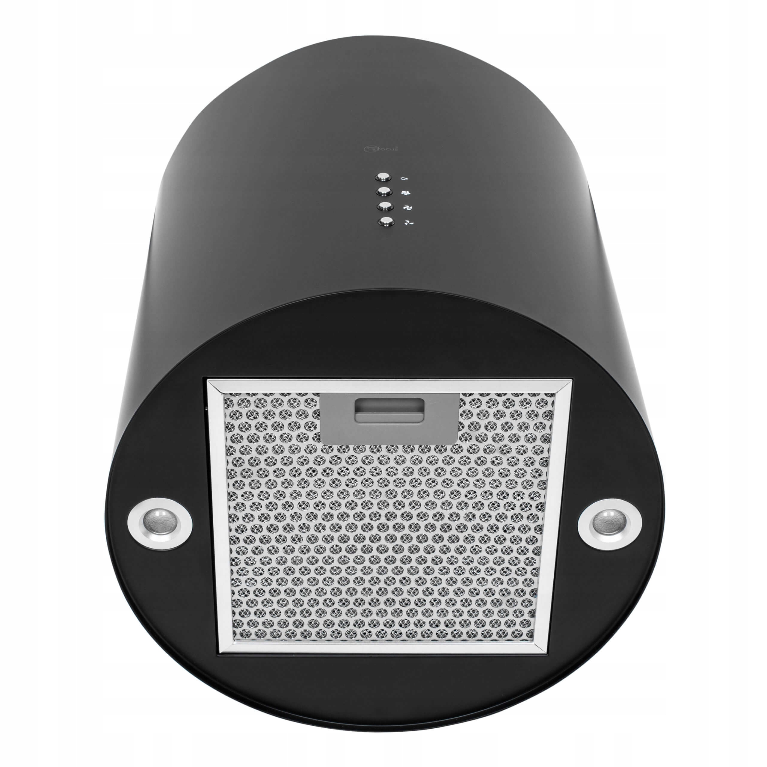 Okap wyspowy wiszący Tango czarny mat Marka Focus