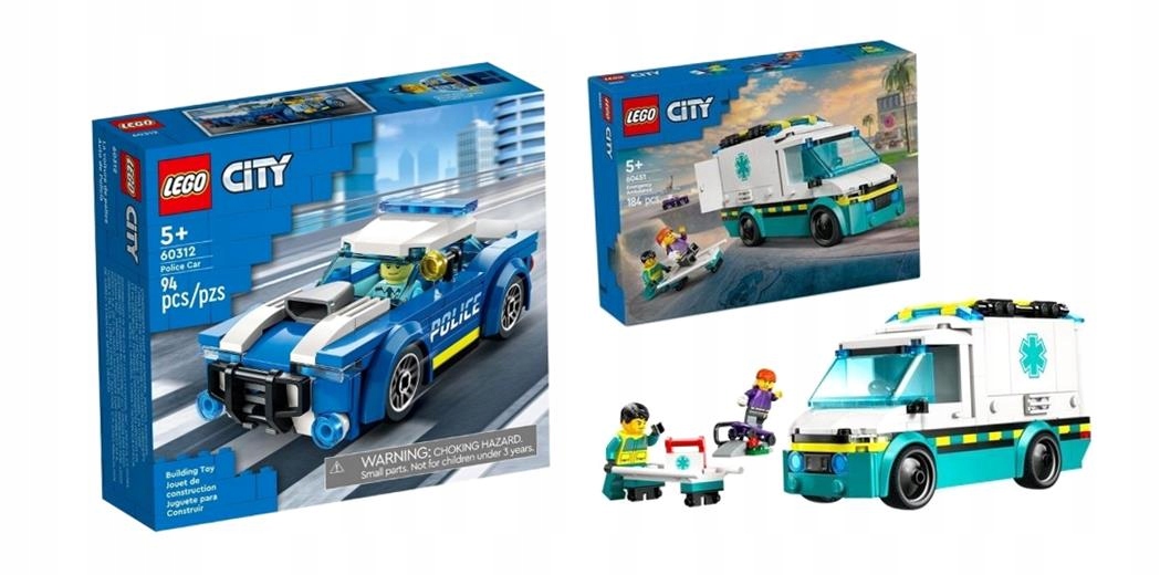 Lego(r) City 60451 Sanitka Lego City Policejní Auto 60312