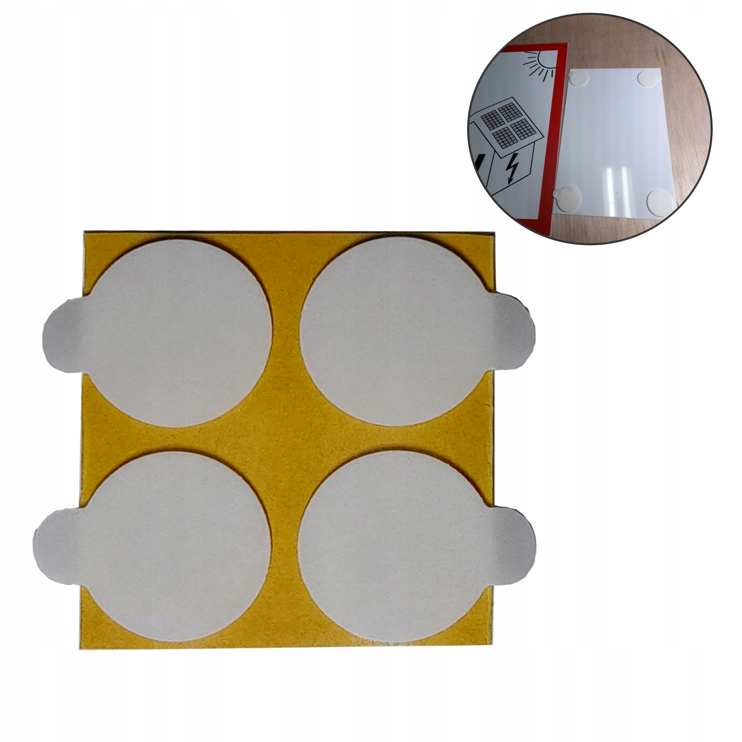 

Kółka samoprzylepne dwustronne 1mm fi 2cm 4 szt.