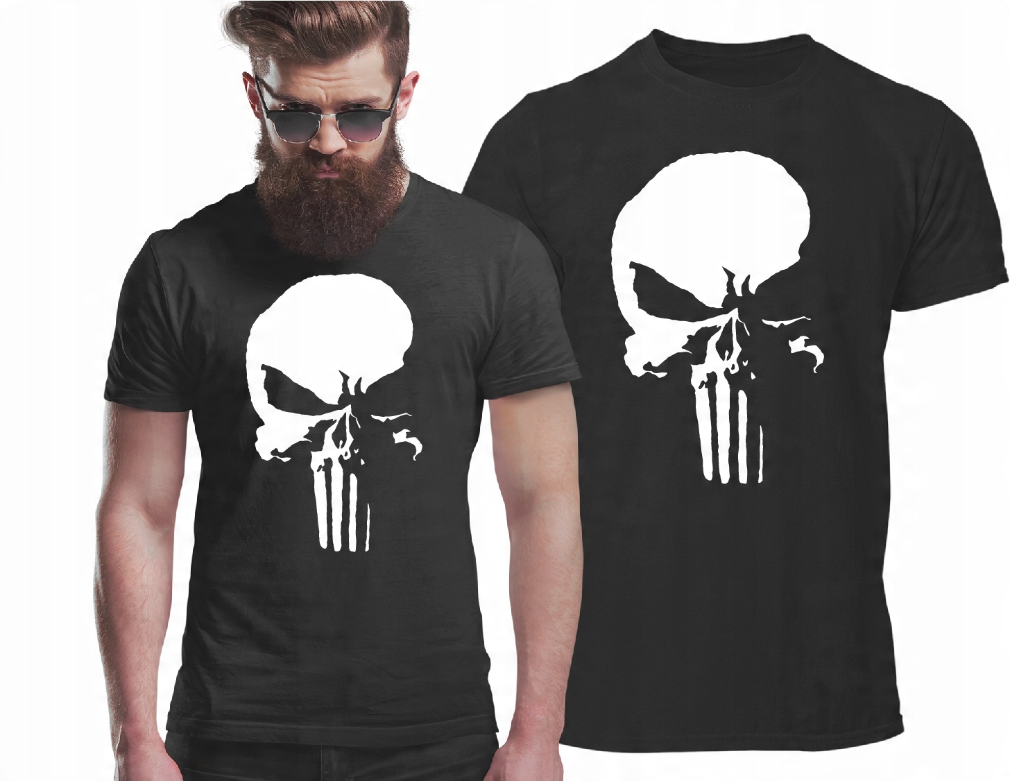 

Koszulka Punisher T-shirt z nadrukiem Czaszka M