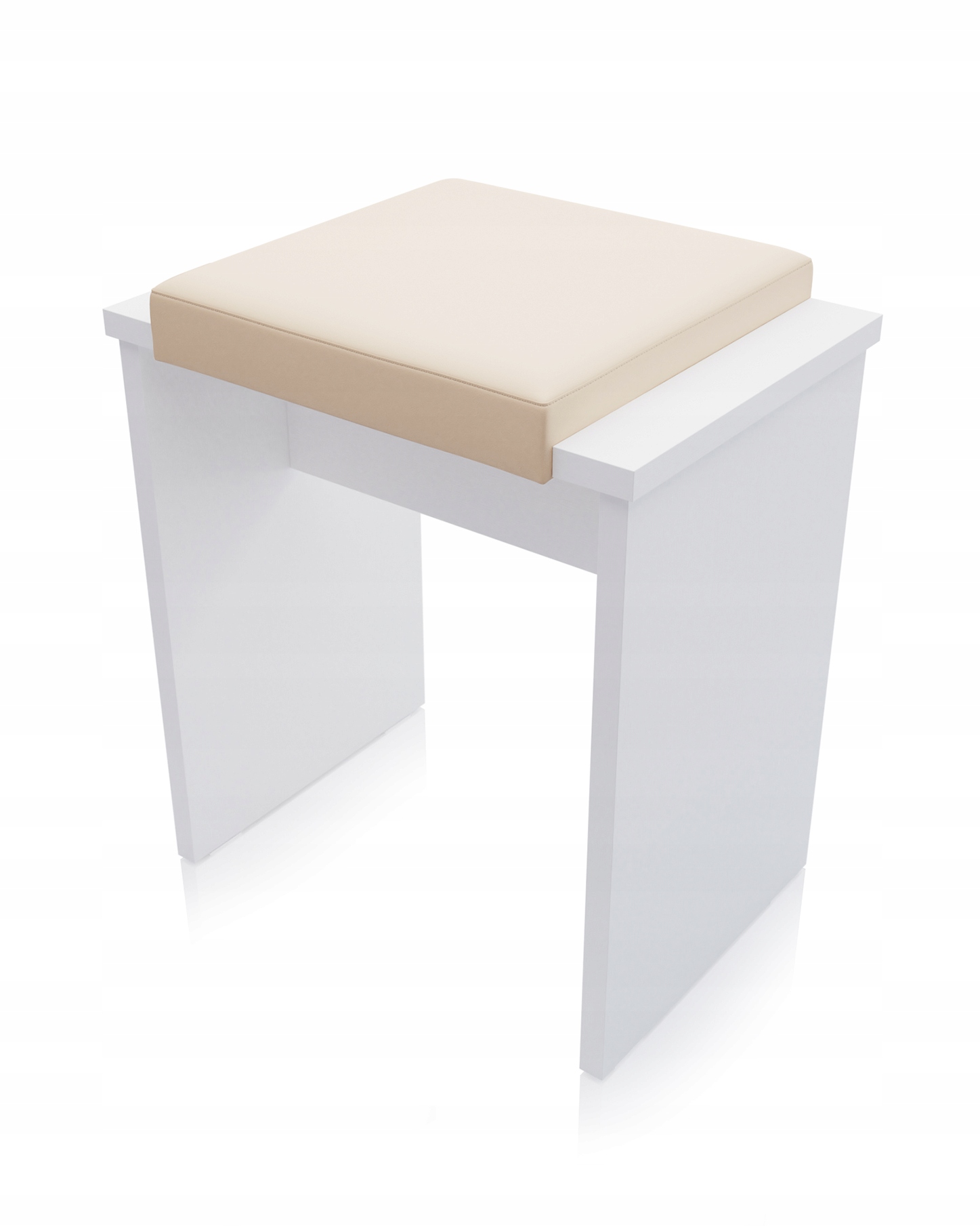 

Taboret Simple Stołek Siedzisko Do Toaletki Białe