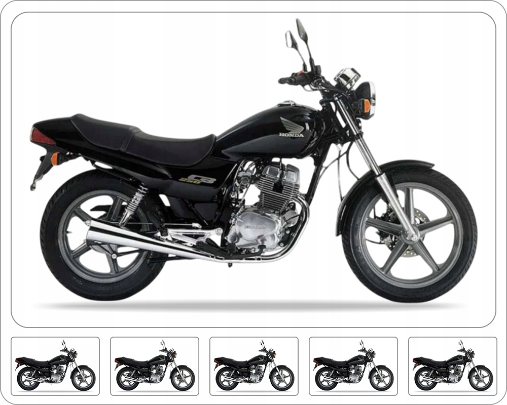 Samolepky Na Motocykl Juula Pro Honda Cb 250 1999-2003 Černé